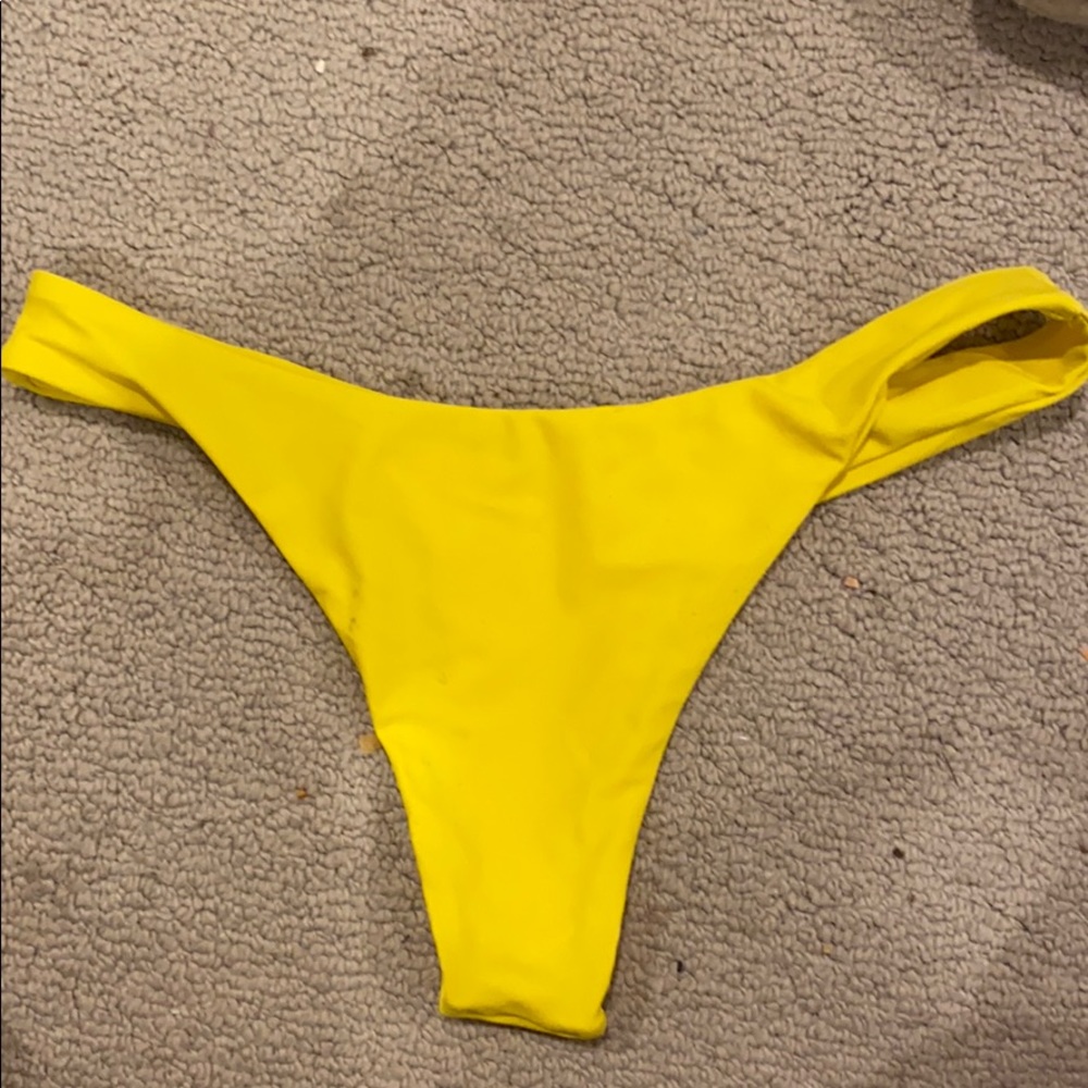 Yellow swimsuit bottoms